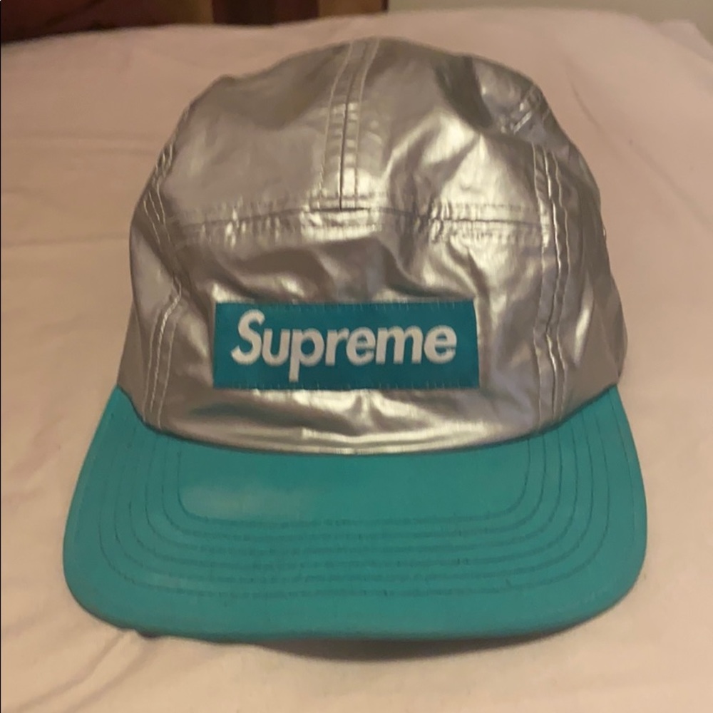 Supreme Metallic terquoise hat
